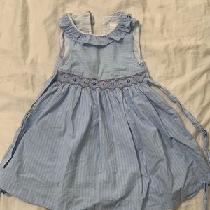Blue 4T Smocked dress Edgehill Collection